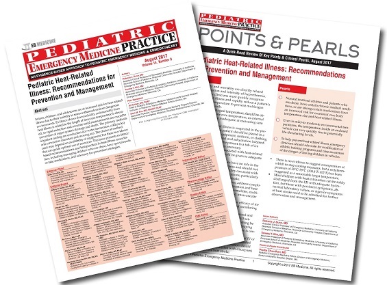 Pediatric Heat-Related Illness: Recommendations for Prevention and Management